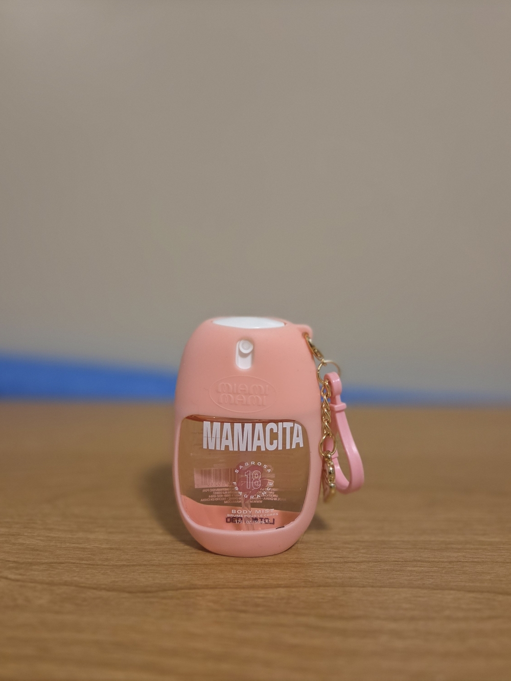 Mamacita Pink Hand Sanitizer Spray with Keychain